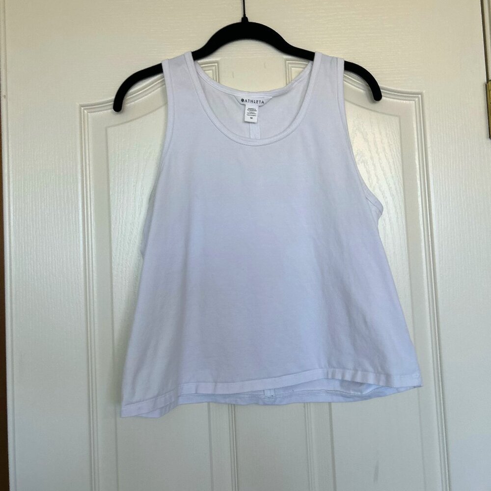 Athleta Classic White Tank Top